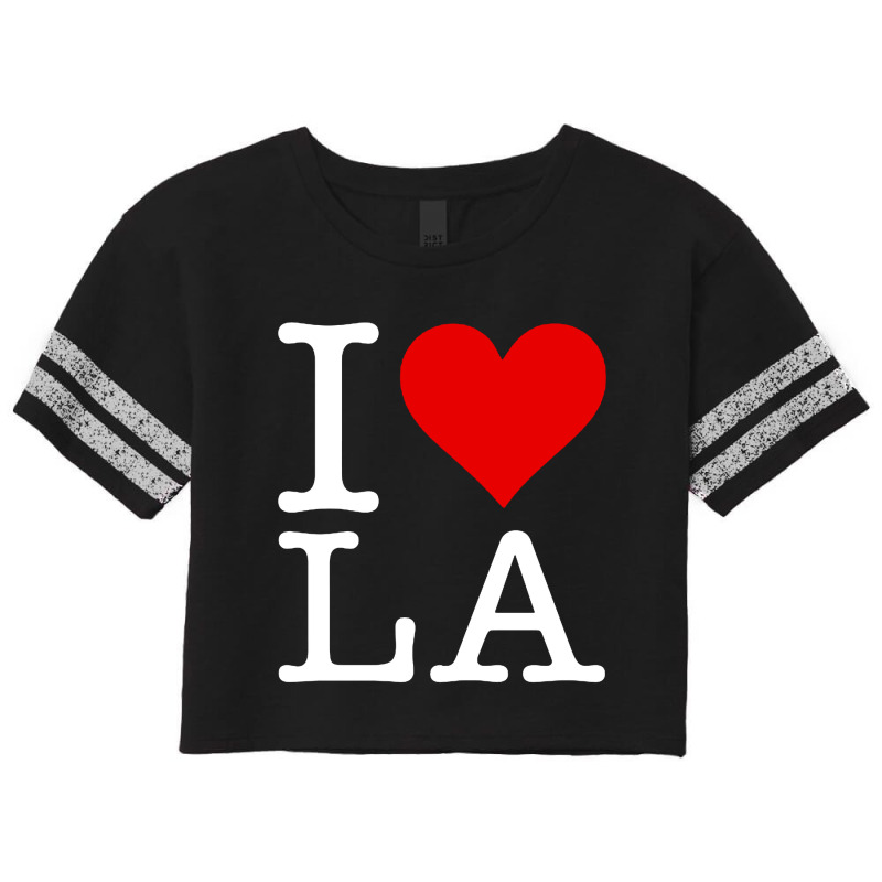 I Love Los Angeles Scorecard Crop Tee by Ataya | Artistshot