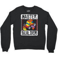 Kids Master Builder For A Builder Block Building Blocks Bricks T Shirt Crewneck Sweatshirt | Artistshot