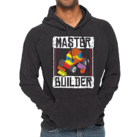 Kids Master Builder For A Builder Block Building Blocks Bricks T Shirt Vintage Hoodie | Artistshot