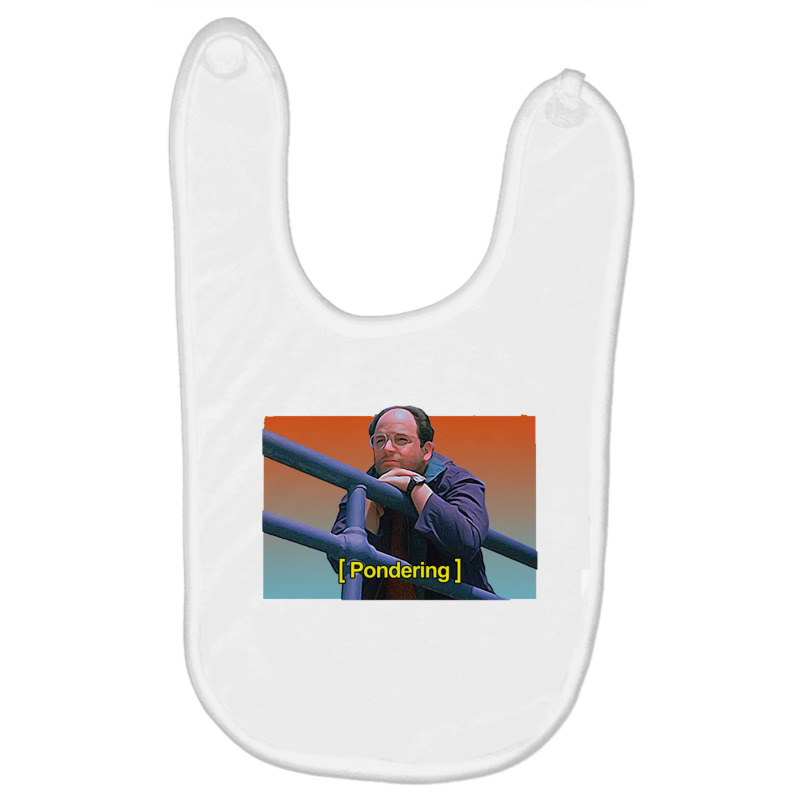 Pondering George George Costanza Baby Bibs | Artistshot