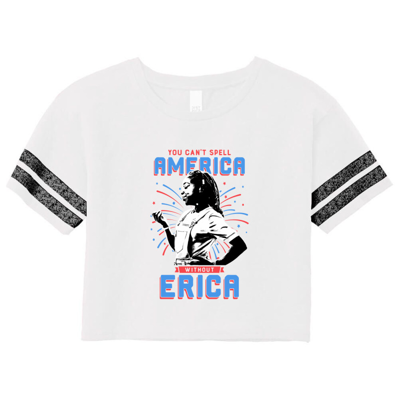 Can't Spell America Without Erica Retro Scorecard Crop Tee by Loopstore | Artistshot