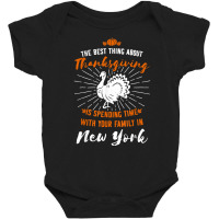 Thanksgiving New York Turkey Family Holiday Orange T Shirt Baby Bodysuit | Artistshot