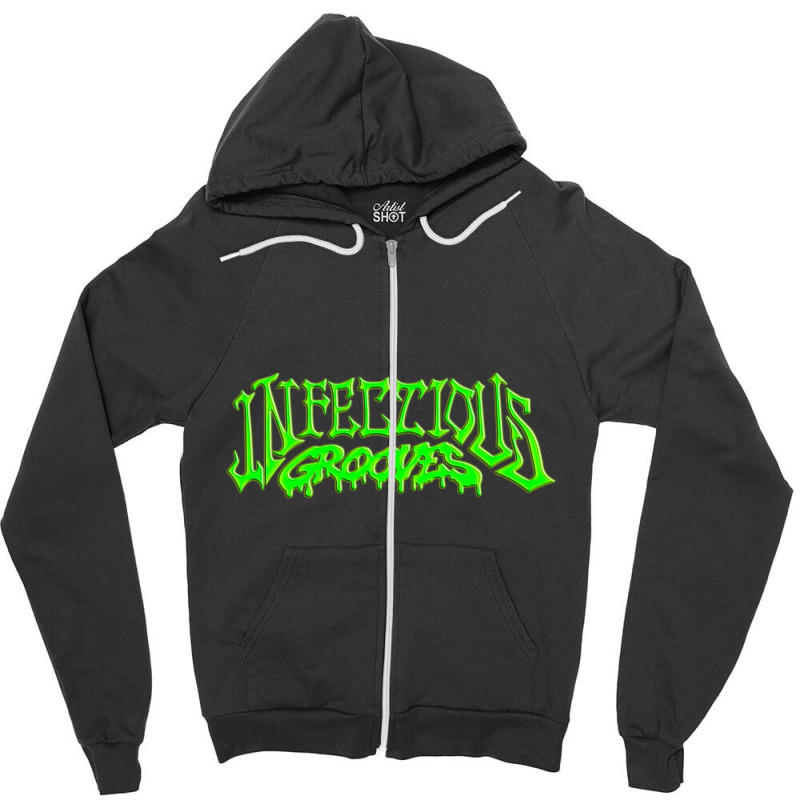 Infectious Grooves Zipper Hoodie | Artistshot