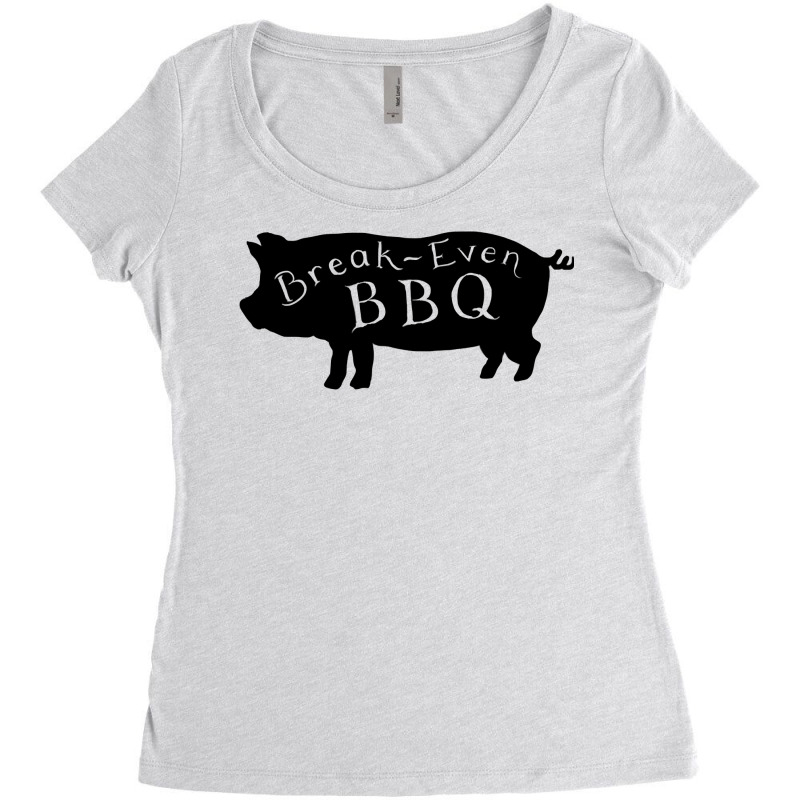 Break Even Bbq Sweatshirt Women's Triblend Scoop T-shirt by carlianagorley | Artistshot