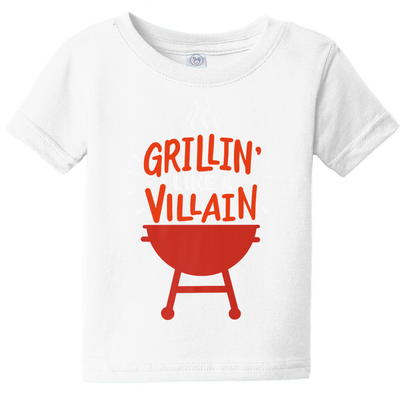 Grillin Like A Villain Funny Gift For Cookout And Bbq Premium T Shirt Baby Tee by dequariusgoblirsch | Artistshot