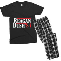 Reagan Bush '84 80's Men's T-shirt Pajama Set | Artistshot