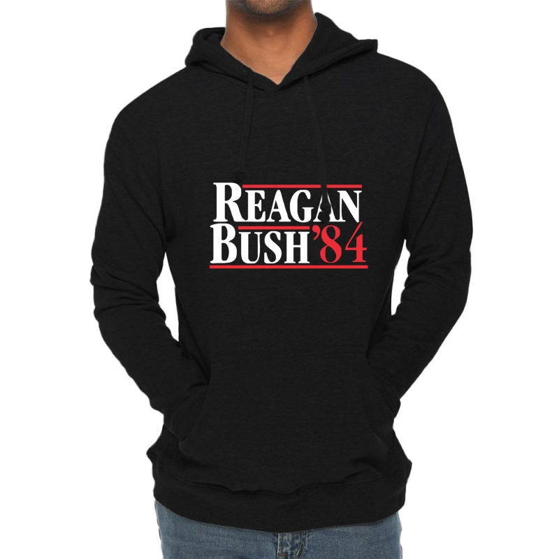 Reagan Bush '84 80's Lightweight Hoodie by saterseim | Artistshot