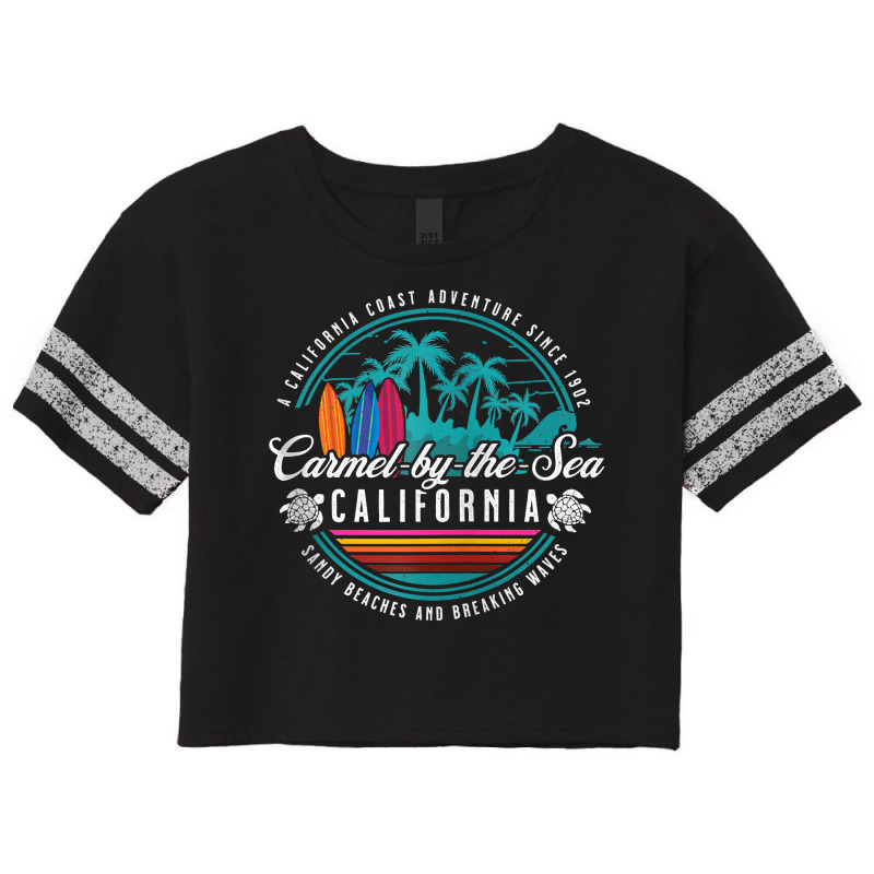 Carmel By The Sea California Sandy Beaches Breaking Waves Zip Hoodie Scorecard Crop Tee by kalellwhistlehunt | Artistshot