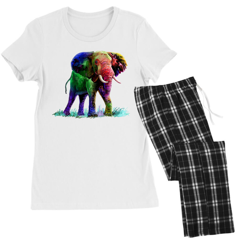 Rainbow Elephant Women's Pajamas Set by dioginger79 | Artistshot