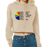 Rainbow Equal Rights For Others Black Cropped Hoodie | Artistshot