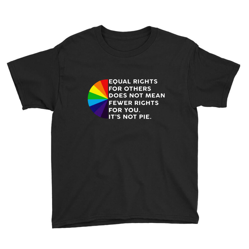 Rainbow Equal Rights For Others White Youth Tee by dioginger79 | Artistshot