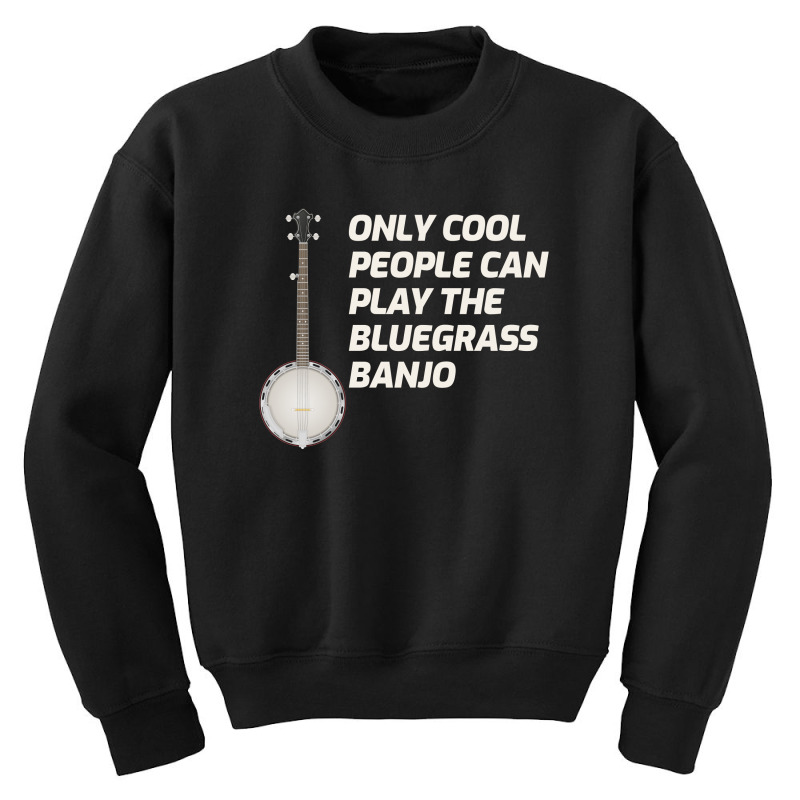 Banjo Bluegrass Music Traditional Musician Funny Gift Youth Sweatshirt by Tasteful Tees | Artistshot