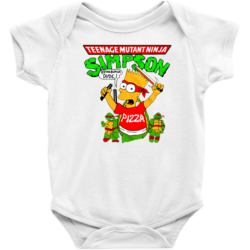 Teenage Mutant Ninja Simpson Baby Bodysuit by ersorgar | Artistshot