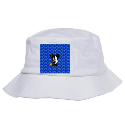 Mickimouse Goyard Blue Bucket Hat. By Artistshot