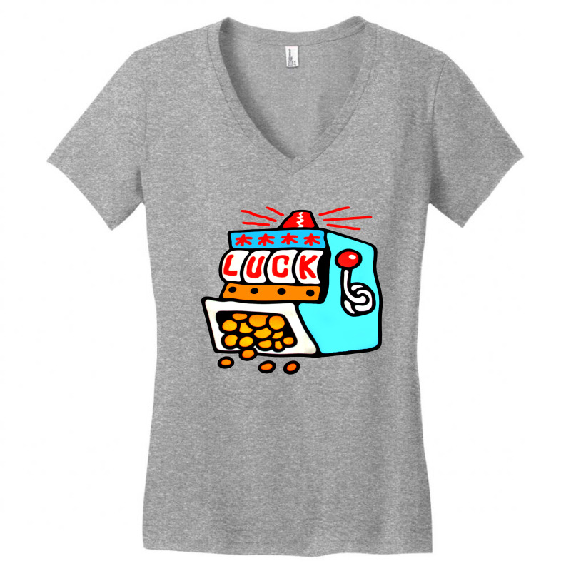 Luck Fruit Machine Women's V-Neck T-Shirt by RandLRos | Artistshot