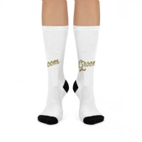 Best Groom Shirt Wedding Party & Bachelor Party, Faux Gold Crew Socks | Artistshot