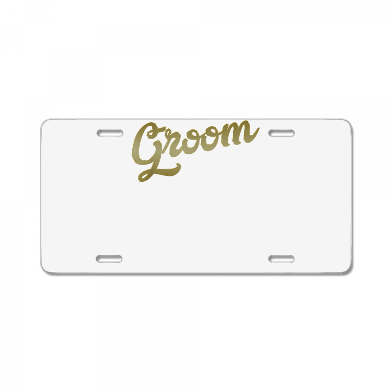 Best Groom Shirt Wedding Party & Bachelor Party, Faux Gold License Plate | Artistshot