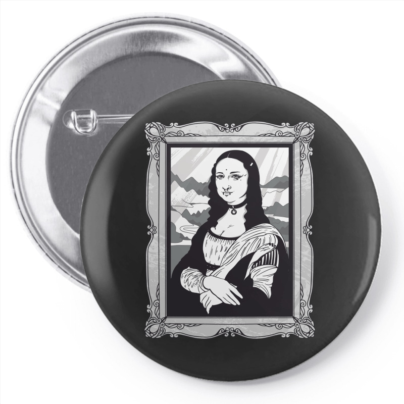 Gothic Mona Lisa Pin-back Button | Artistshot