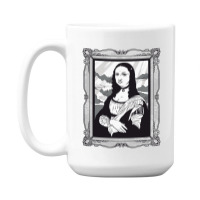 Gothic Mona Lisa 15 Oz Coffee Mug | Artistshot