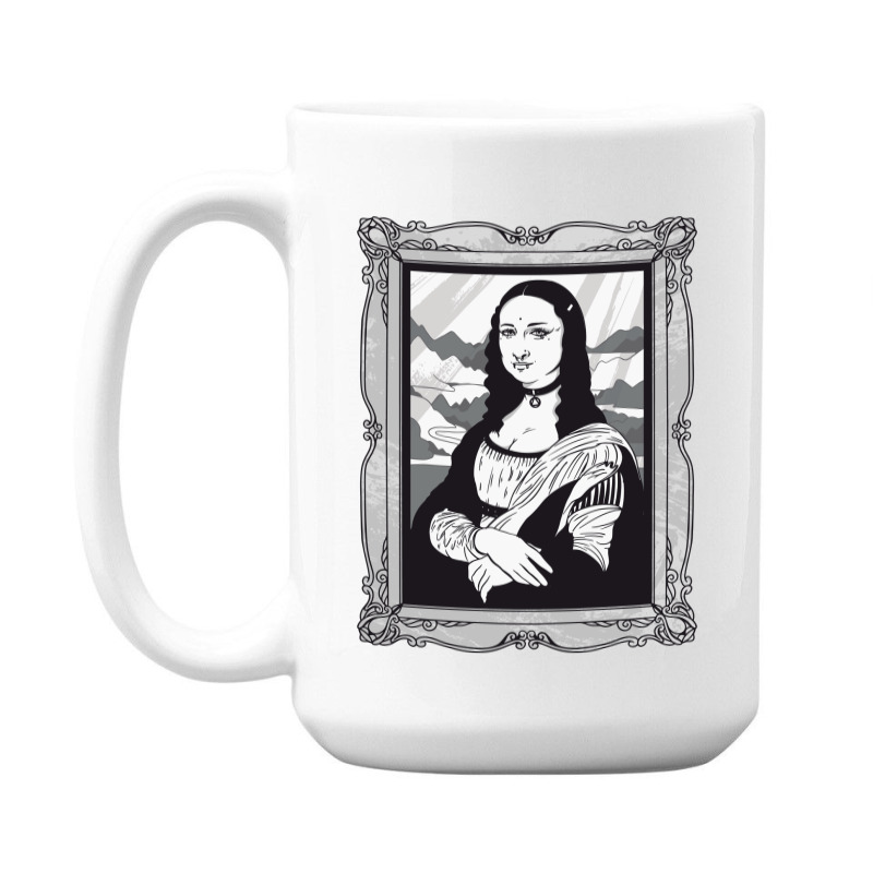 Gothic Mona Lisa 15 Oz Coffee Mug | Artistshot