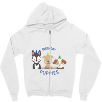 Birthday Puppies Zipper Hoodie | Artistshot