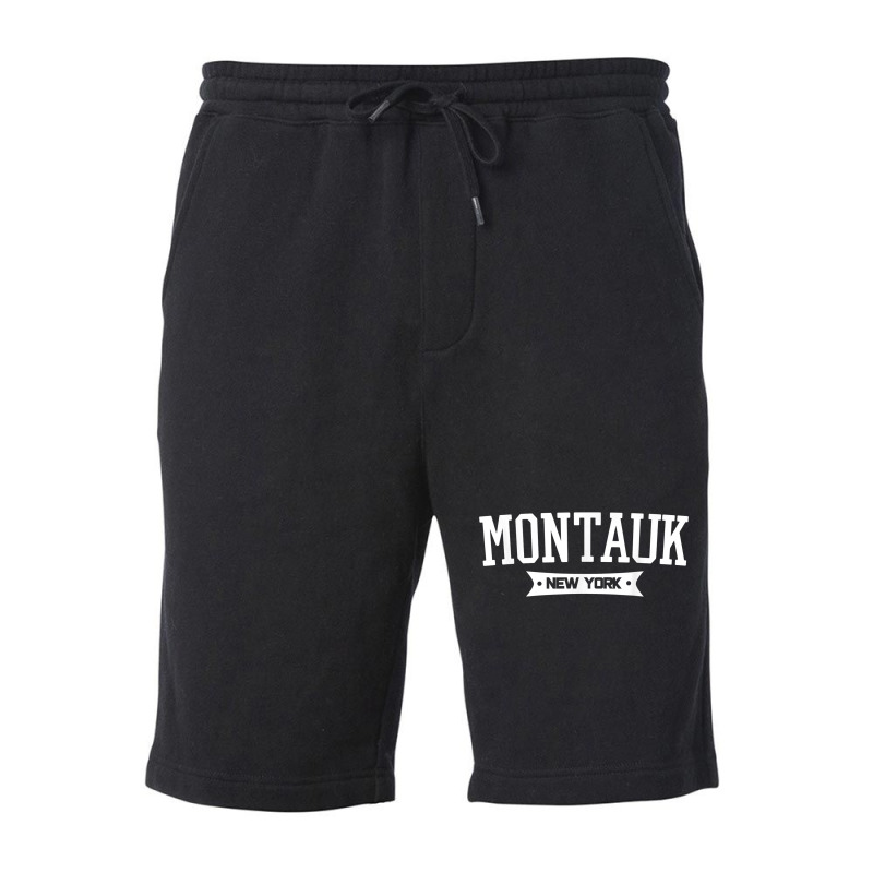 Montauk Ny Gifts For Long Island Lovers New York Beaches T Shirt Fleece Short by kalellwhistlehunt | Artistshot