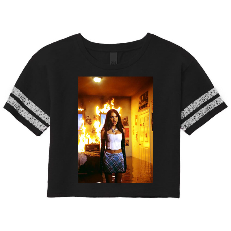 Olivia On Fire Scorecard Crop Tee by halseymaria | Artistshot