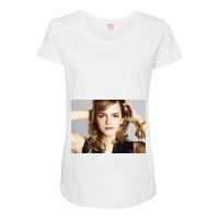 Beauty And The Beast Of Emma Maternity Scoop Neck T-shirt | Artistshot