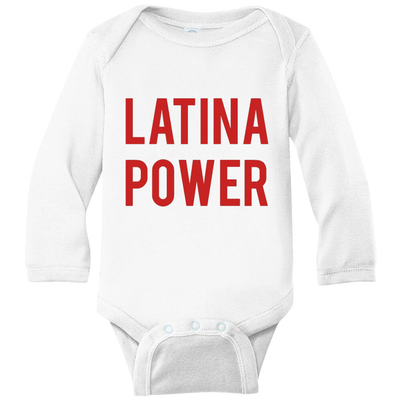 Latina Power Long Sleeve Baby Bodysuit by saterseim | Artistshot