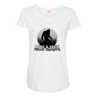 Retro Bigfoot Hide & Seek World Champion Maternity Scoop Neck T-shirt | Artistshot