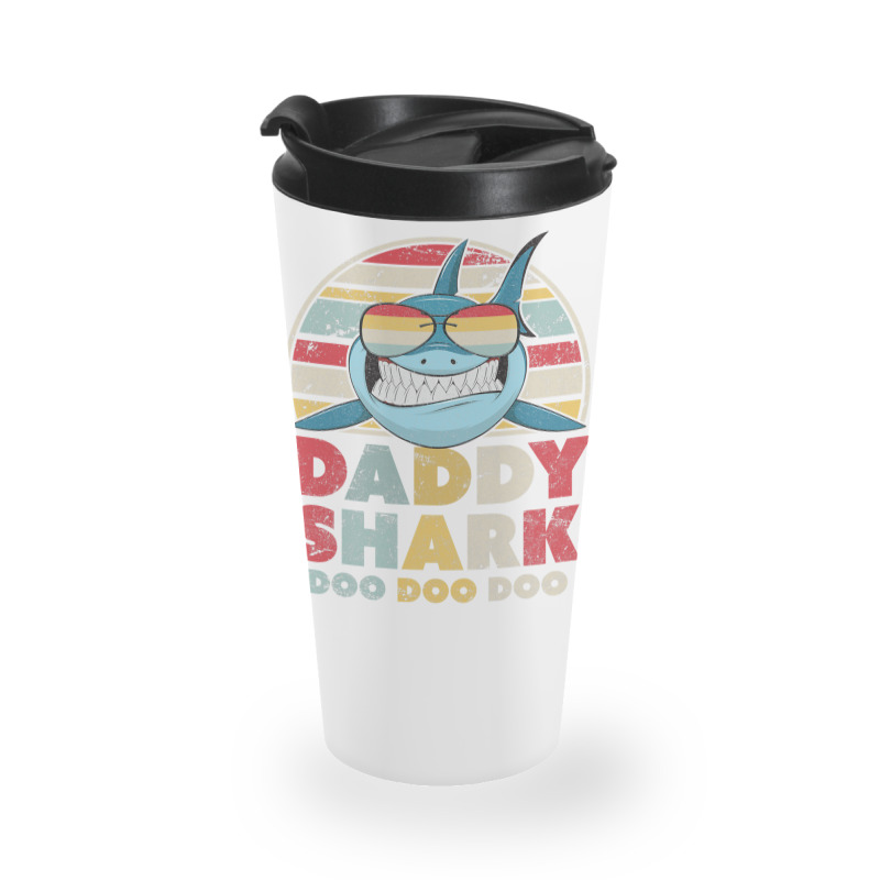 Daddy Shark Shirt, Gift For Dad T Shirt Travel Mug | Artistshot