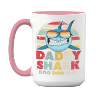 Daddy Shark Shirt, Gift For Dad T Shirt 15 Oz Coffee Mug | Artistshot