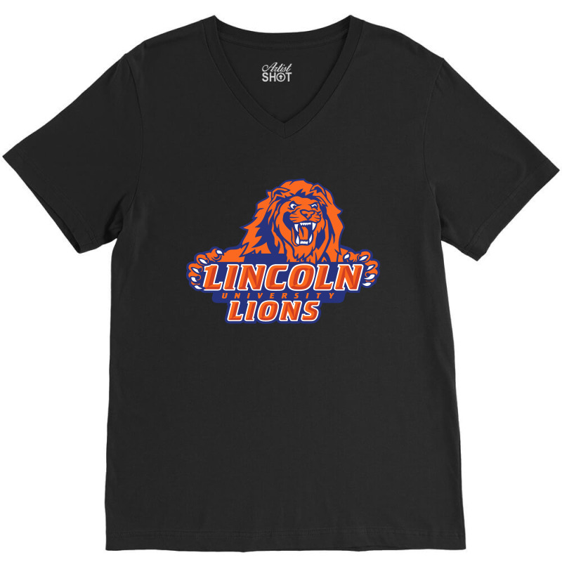 Lincoln Lions V-neck Tee | Artistshot