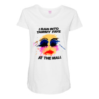 Tammy Faye Bakker Makeup Maternity Scoop Neck T-shirt | Artistshot