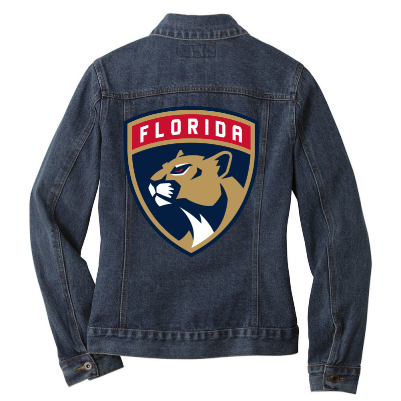 Florida Ice Hockey Sport Ladies Denim Jacket by Lili Fashion | Artistshot