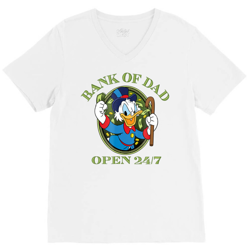 D.u.ck .ta.les B.a.n.k Of Dad  Shirt V-neck Tee | Artistshot