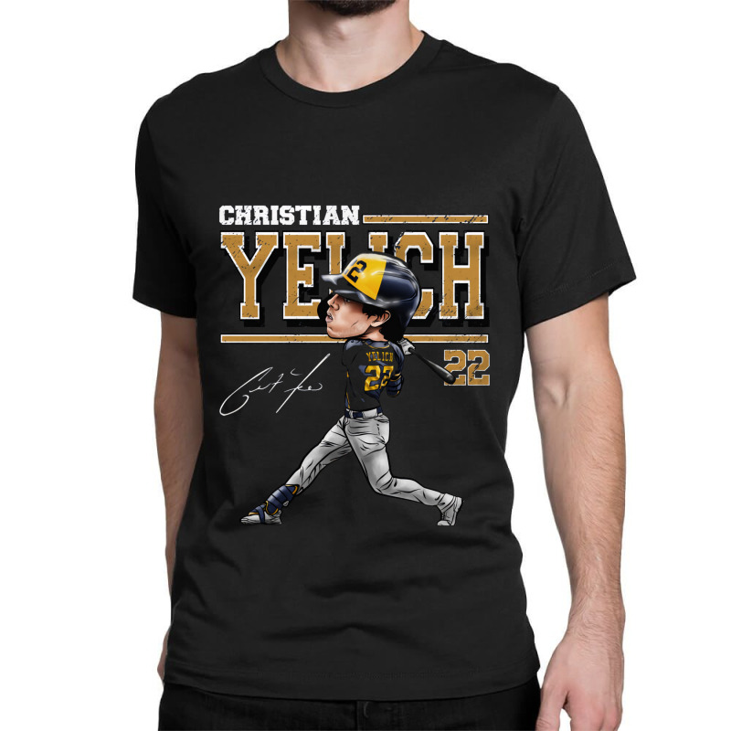 Christian Yelich Cartoon T-Shirts