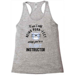 flight instructor cat gifts for cat lovers   it ain't easy being purr Racerback Tank | Artistshot
