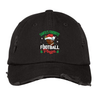 Football Santas Favorite Football Player Christmas Pajama 133 Vintage Cap | Artistshot