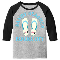 Panama City Vacation Sandy Beaches I Heart Flip Flops T Shirt Youth 3/4 Sleeve | Artistshot