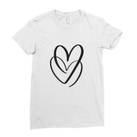 Hearts Ladies Fitted T-shirt | Artistshot