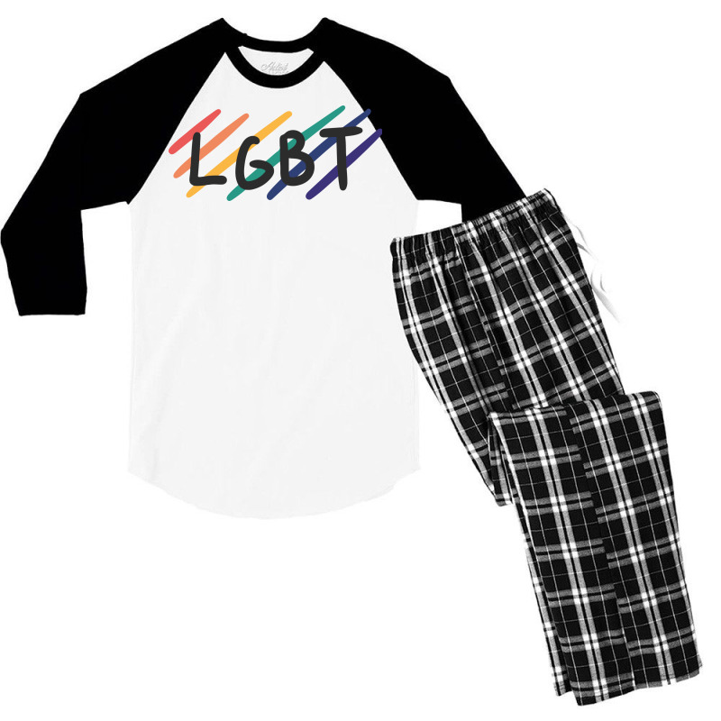 Lgbt Men's 3/4 Sleeve Pajama Set | Artistshot