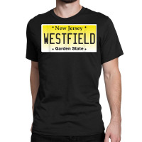 Westfield Nj Hometown New Jersey License Plate Graphic T Shirt Classic T-shirt | Artistshot