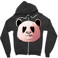 Panda In Love Zipper Hoodie | Artistshot