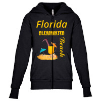 Florida Clearwater Beach Youth Zipper Hoodie | Artistshot