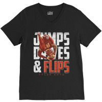 Jumps Drives And Flips V-neck Tee | Artistshot