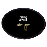 American Hiphop Supergroup Run The Jewels Oval Patch | Artistshot