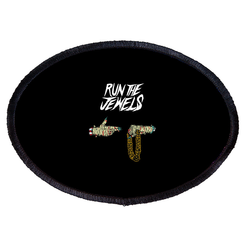 American Hiphop Supergroup Run The Jewels Oval Patch | Artistshot