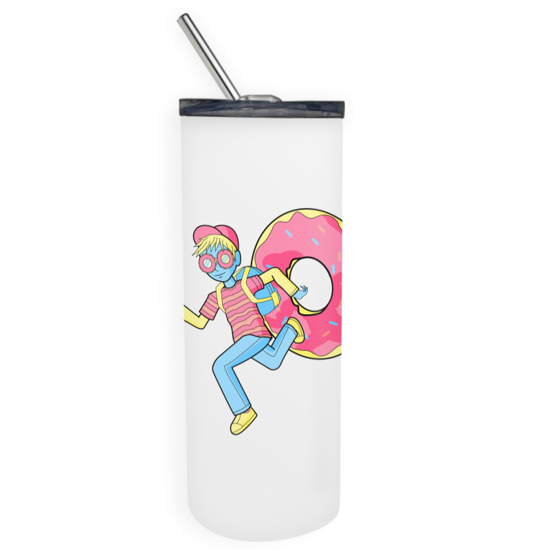 Just Run Because Love Donut Skinny Tumbler | Artistshot