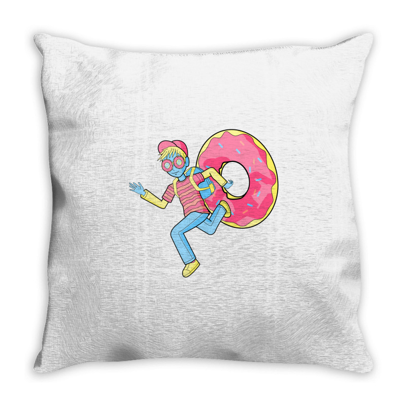 Just Run Because Love Donut Throw Pillow | Artistshot